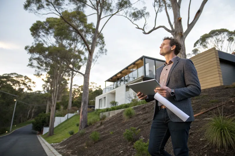 Landscape architect Central Coast conducting site assessment for residential property design